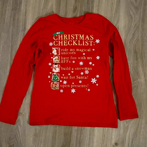 red long sleeve shirt girls